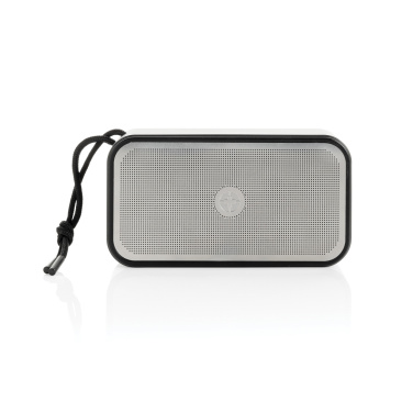 Logo trade advertising products picture of: Swiss Peak RCS recycled aluminium 10W bass speaker