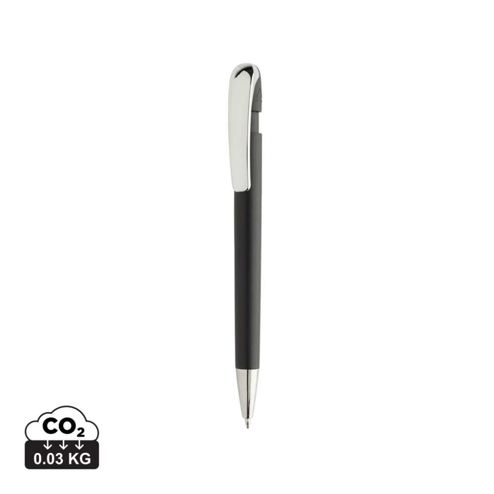 Logo trade advertising products picture of: Glide GRS certified R-ABS Metal Clip Pen