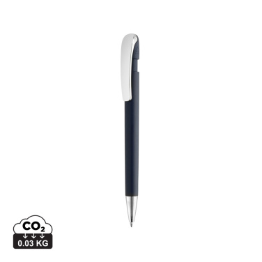 Logo trade business gifts image of: Glide GRS certified R-ABS Metal Clip Pen