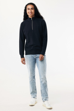 Logo trade promotional gift photo of: IQONIQ Elgon recycled cotton quarter zip sweater