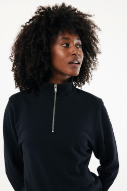 Logotrade business gift image of: IQONIQ Elgon recycled cotton quarter zip sweater