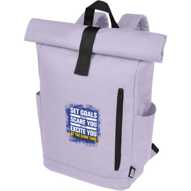 Logo trade business gift photo of: Byron 15.6" GRS RPET roll-top backpack 18L