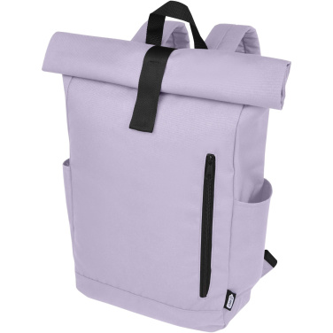 Logo trade promotional item photo of: Byron 15.6" GRS RPET roll-top backpack 18L
