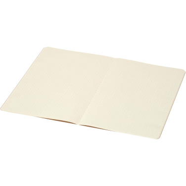 Logo trade business gifts image of: Slyk A5 kraft cahier notebook with dotted pages