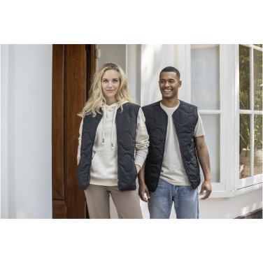 Logo trade corporate gifts image of: Quartz GRS recycled unisex quilted bodywarmer