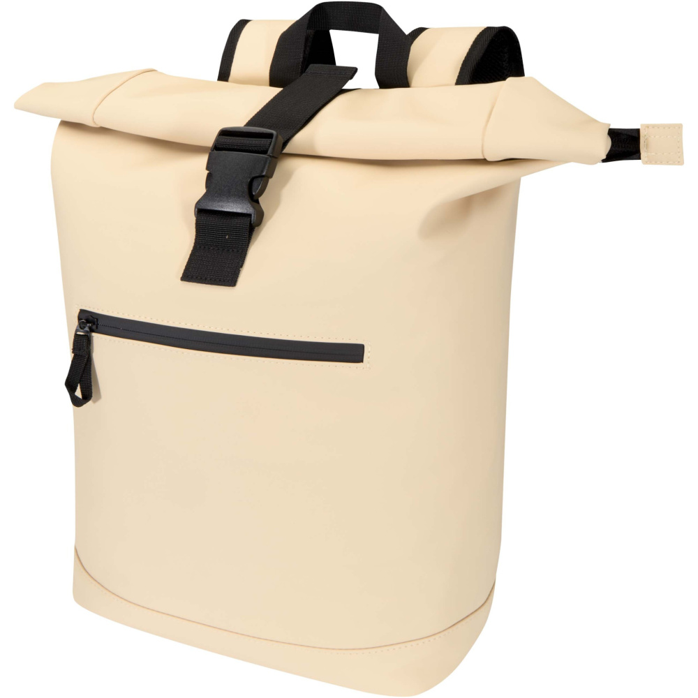 Logotrade promotional items photo of: Resi Plus 15" GRS recycled roll-top backpack 18L
