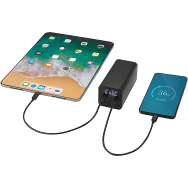 Logotrade promotional giveaway image of: Acamar 20.000 mAh 70W recycled aluminium laptop power bank
