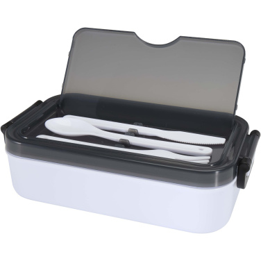 Logo trade promotional merchandise image of: Snappy lunch box and cutlery set