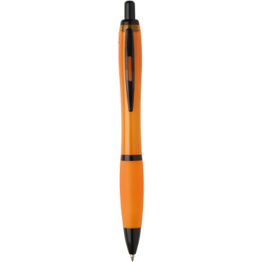 Logo trade advertising products picture of: Nash recycled plastic ballpoint pen with black trims (black ink)