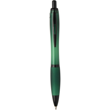 Logotrade advertising product picture of: Nash recycled plastic ballpoint pen with black trims (black ink)