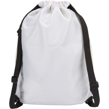Logotrade promotional product image of: Nomad GRS recycled sports drawstring bag with bottom compartment 18L