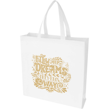 Logo trade promotional item photo of: EcoSeal GRS recycled nonwoven gusset tote bag 12L