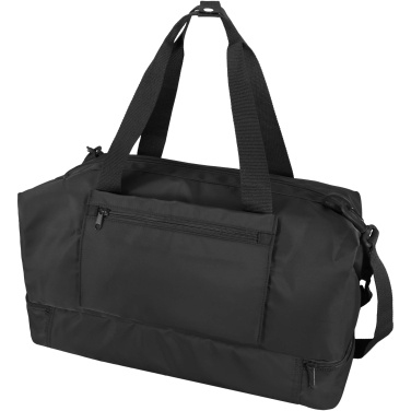 Logo trade promotional products image of: Trip Aware™ recycled travel duffel bag 42L