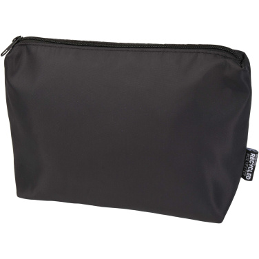 Logo trade promotional products image of: Trip Aware™ recycled travel toiletry pouch 2L