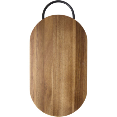 Logo trade corporate gifts picture of: Prestige acacia wood chopping board with bread knife