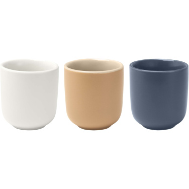 Logo trade business gifts image of: Male 90 ml ceramic espresso cups - set of 2