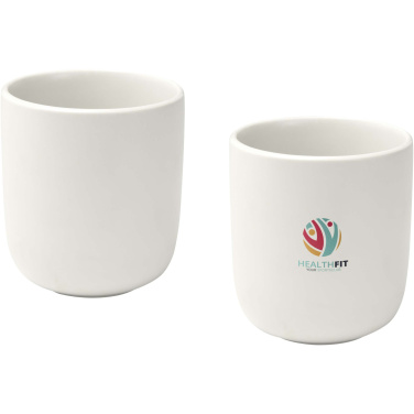 Logo trade promotional merchandise photo of: Male 200 ml ceramic cups - set of 2