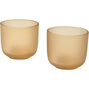 Logo trade corporate gifts picture of: Male 200 ml glass cups - set of 2
