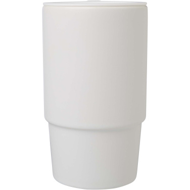 Logotrade advertising product picture of: Carter 450 ml ceramic mug with plastic lid