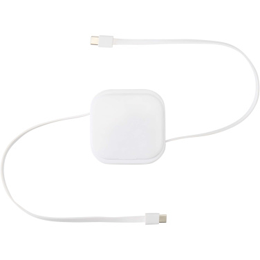 Logo trade business gifts image of: Gloas 5-in-1 recycled retractable data sync and 100W fast charge cable with smartphone tool kit