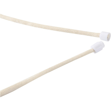 Logo trade advertising products picture of: Adhab smartphone lanyard with bamboo details