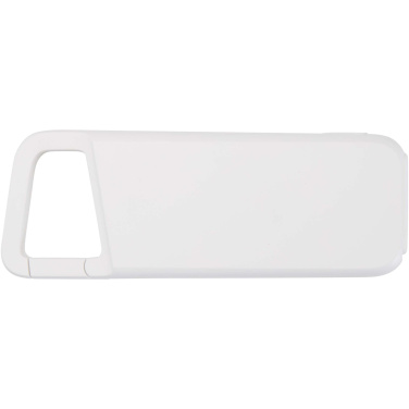 Logo trade promotional giveaway photo of: Alkes 5000 mAh 12W recycled plastic water resistant power bank with carabiner
