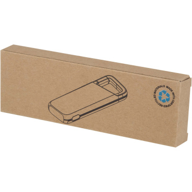 Logo trade corporate gifts picture of: Alkes 5000 mAh 12W recycled plastic water resistant power bank with carabiner