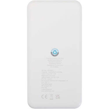 Logotrade promotional merchandise image of: Intan 10.000 mAh 10W recycled plastic power bank