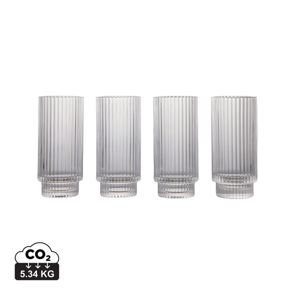 Logo trade promotional merchandise image of: VINGA York highball, 4 pcs set