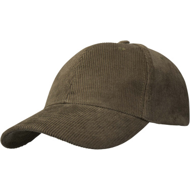 Logo trade promotional giveaways picture of: Hutton 6 panel recycled corduroy cap