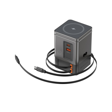 Logo trade promotional giveaway photo of: Urban Vitamin Sacramento 105W GAN charger+retractable cables