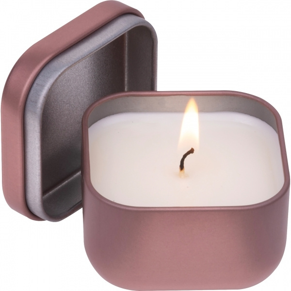 Logo trade corporate gifts picture of: Candle in tin PRAGUE