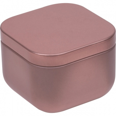 Logo trade promotional merchandise picture of: Candle in tin PRAGUE