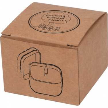 Logo trade promotional giveaways image of: Candle in tin PRAGUE
