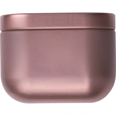 Logo trade promotional giveaway photo of: Candle in tin PRAGUE