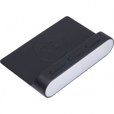 Logo trade business gift photo of: Alarm Clock and Wireless Charger ADELAIDE
