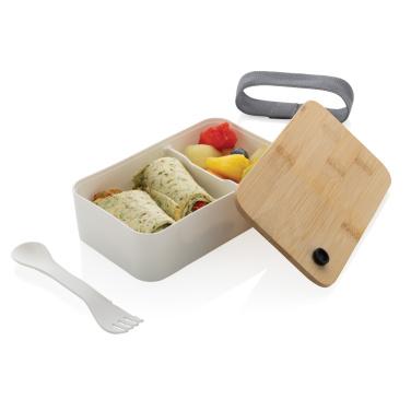 Logo trade business gifts image of: RCS RPP lunchbox with bamboo lid