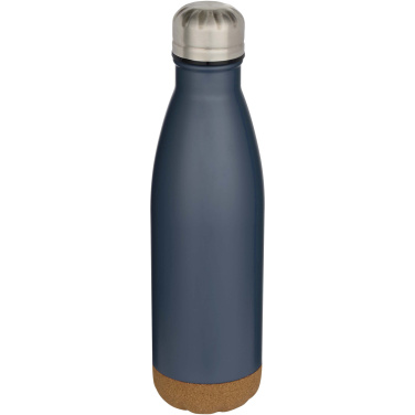 Logo trade advertising product photo of: Cove 500 ml double wall vacuum insulated stainless steel water bottle with cork details