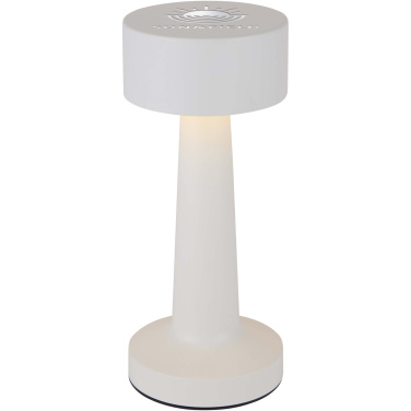 Logo trade advertising product photo of: Aludra rechargeable dimmable table lamp with 3 light modes