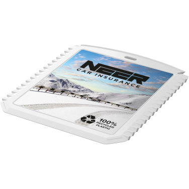 Logo trade promotional merchandise photo of: Thrym rectangular recycled plastic ice scraper
