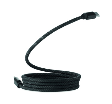 Logotrade promotional item picture of: Braided magnetic cable in RPET