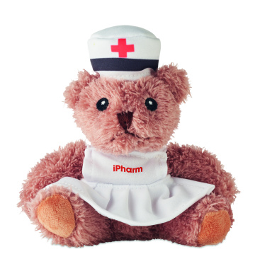 Logo trade promotional giveaways image of: Teddy bear plush nurse
