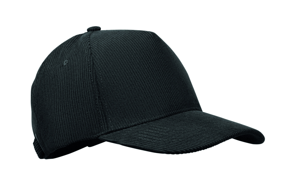 Logo trade corporate gifts picture of: Corduroy 5 panel baseball cap