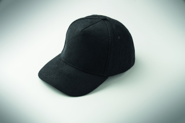 Logo trade promotional products image of: Corduroy 5 panel baseball cap