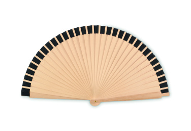 Logo trade promotional gifts picture of: Wooden hand fan