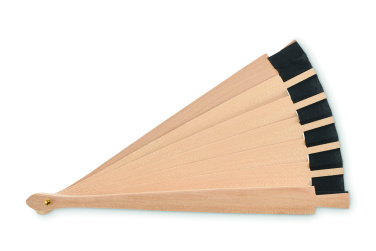 Logo trade promotional products picture of: Wooden hand fan