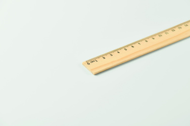 Logo trade promotional merchandise photo of: Wooden ruler 20cm
