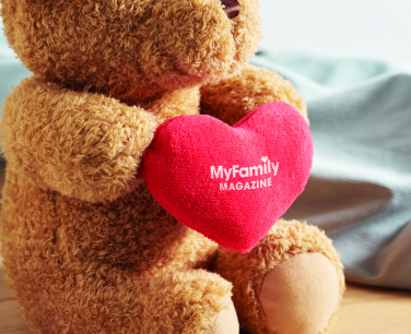 Logotrade promotional product image of: Teddy bear with heart 23cm