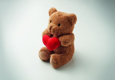 Logotrade promotional product image of: Teddy bear with heart 23cm
