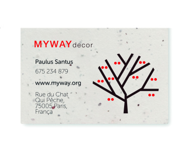 Logo trade promotional product photo of: Wildflower seed business card.